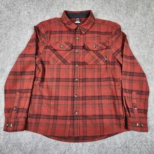 Colorado Clothing Mens Red Black Plaid Flannel Button Down Shirt Large‎ 1718474